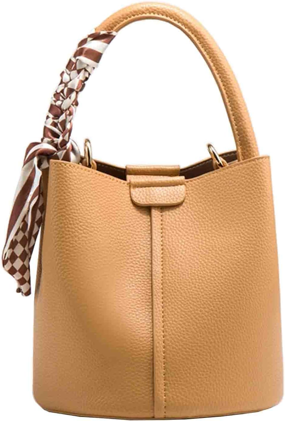 Mini PU Leather Bucket Bag for Women Y2K Style Minimalist Shoulder and Crossbody Purse