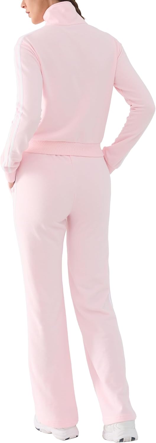 Track suit women 2-piece spring lounge set zip sweatshirt and jogger pants set