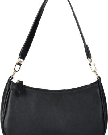 Classic Women’s Clutch Tote Shoulder Purse with Detachable Straps