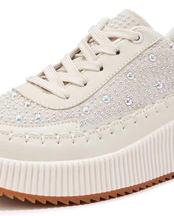 Platform Sneakers Chunky Sole Casual Walking Shoes for Daily Wear