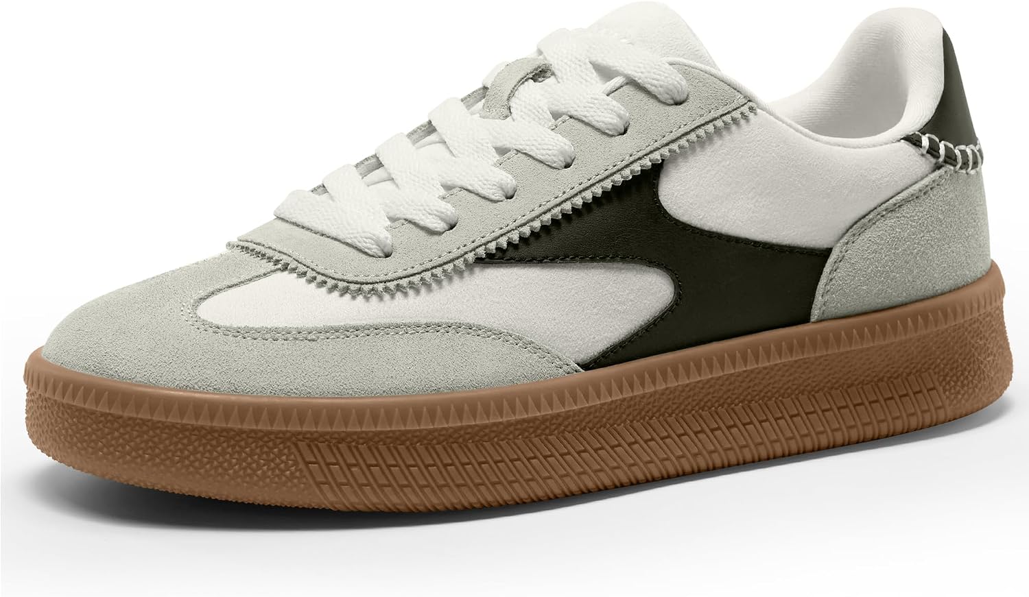 Suede Casual Sneakers Gum Sole Classic Walking Shoes