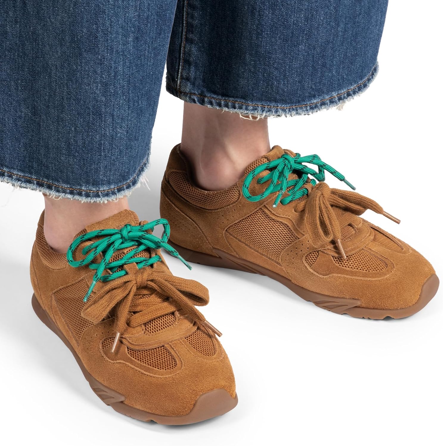 Retro Casual Sneakers Round Toe Lightweight Walking Shoes
